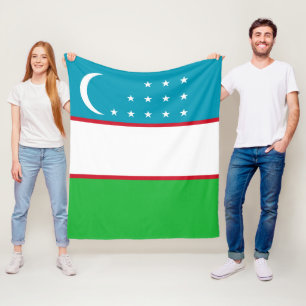 Usbekistan-Flagge Fleecedecke
