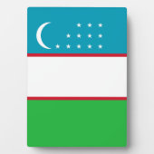 Usbekistan-Flagge Fotoplatte (Vorderseite)