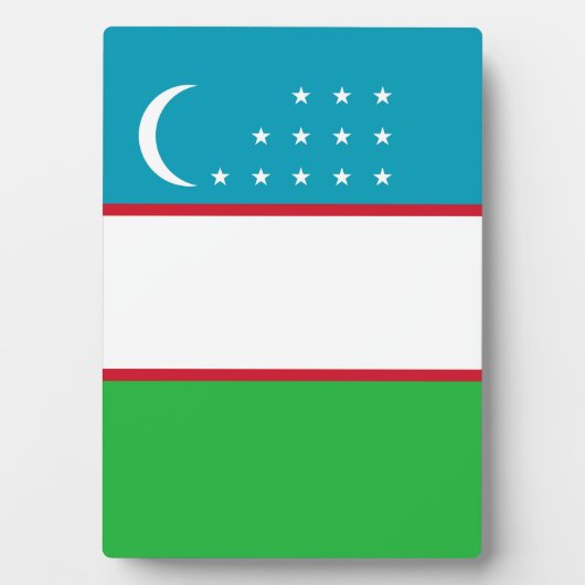 Usbekistan-Flagge Fotoplatte (Vorderseite)