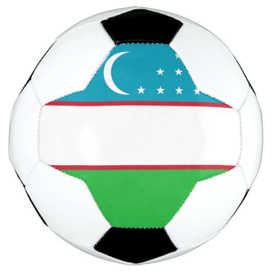 Usbekistan-Flagge Fußball (Vorderseite)