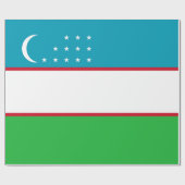 Usbekistan-Flagge Geschenkpapier (Flach)