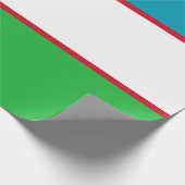 Usbekistan-Flagge Geschenkpapier (Ecke)