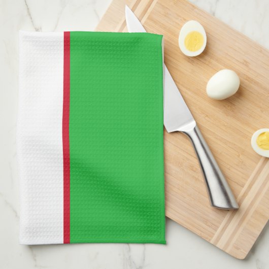 Usbekistan-Flagge Geschirrtuch (Viertel Falte)