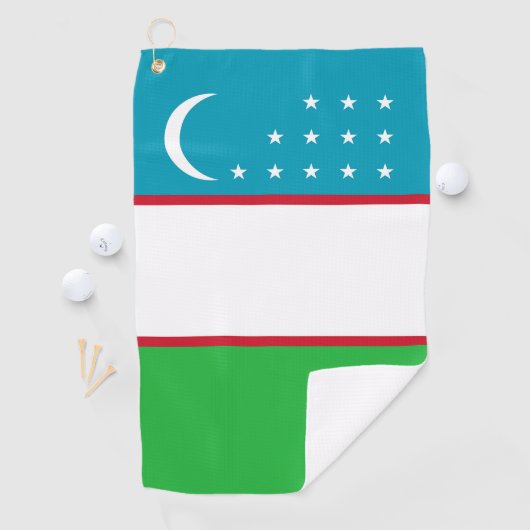 Usbekistan-Flagge Golfhandtuch (Insitu)
