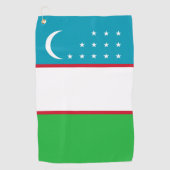 Usbekistan-Flagge Golfhandtuch (Vorderseite)