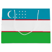 Usbekistan-Flagge Große Geschenktüte (Vorderseite)