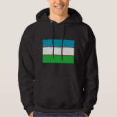 Usbekistan-Flagge Hoodie (Vorderseite)