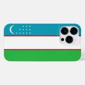 Usbekistan-Flagge iPhone Hülle (Rückseite (Horizontal))