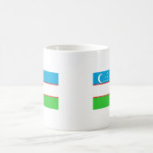 Usbekistan-Flagge Kaffeetasse (Mittel)