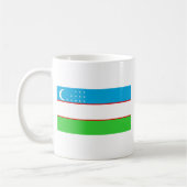 Usbekistan-Flagge Kaffeetasse (Links)