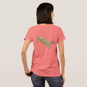 Usbekistan-Flagge + Karten-T - Shirt (Schwarz voll)