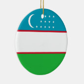 Usbekistan-Flagge Keramik Ornament (Rechts)