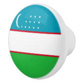 Usbekistan-Flagge Keramikknauf (Rechts)