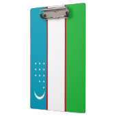 Usbekistan-Flagge Klemmbrett (Links)