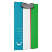 Usbekistan-Flagge Klemmbrett (Rechts)