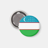 Usbekistan-Flagge Magnet (Vorderseite/Rückseite)