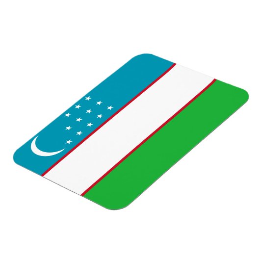 Usbekistan-Flagge Magnet (Linke Seite)