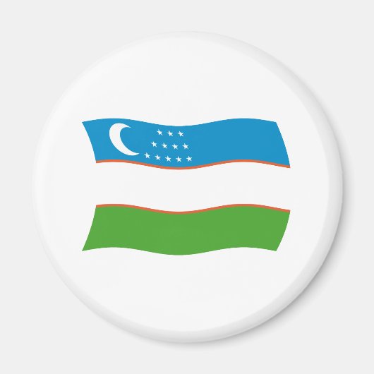 Usbekistan-Flagge-Magnet Magnet (Vorne)