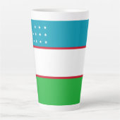 Usbekistan-Flagge Milchtasse (Vorderseite)