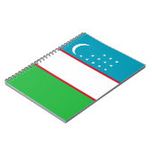 Usbekistan-Flagge Notizblock (Linke Seite)