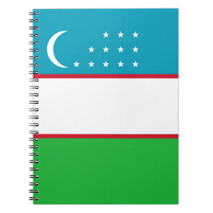 Usbekistan-Flagge Notizblock