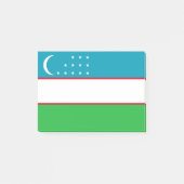 Usbekistan-Flagge Post-it Klebezettel (Vorderseite)