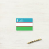 Usbekistan-Flagge Post-it Klebezettel (Auf Schreibtisch)