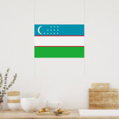Usbekistan-Flagge Poster (Küche)