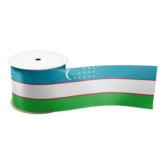 Usbekistan-Flagge Satinband (Spule)