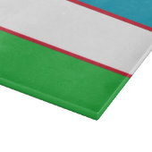 Usbekistan-Flagge Schneidebrett (Ecke)