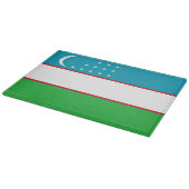 Usbekistan-Flagge Schneidebrett (Ecke)