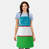 Usbekistan-Flagge Schürze (Getragen)