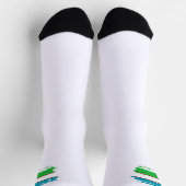 Usbekistan-Flagge Socken (Oben)