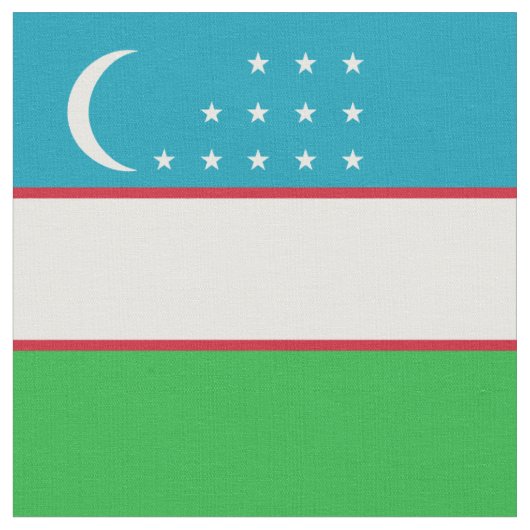 Usbekistan-Flagge Stoff (Nahaufnahme)