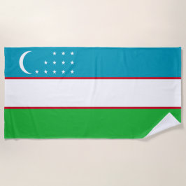 Usbekistan-Flagge Strandtuch