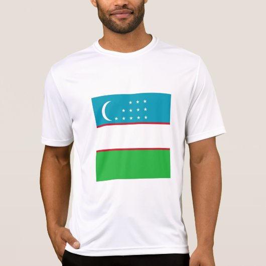 Usbekistan-Flagge T-Shirt (Vorderseite)