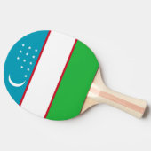 Usbekistan-Flagge Tischtennis Schläger (Seitenansicht)