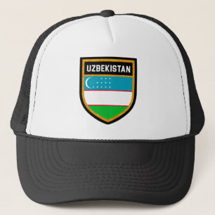 Usbekistan-Flagge Truckerkappe
