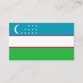 Usbekistan-Flagge Visitenkarte (Vorderseite)