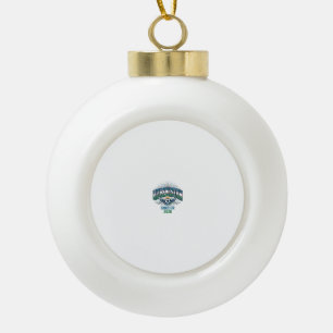 Usbekistan Fußball 2026 Fußball Fett Land Typograf Keramik Kugel-Ornament
