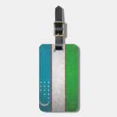 Usbekistan Gepäckanhänger (Vorderseite vertikal)