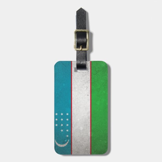 Usbekistan Gepäckanhänger (Vorderseite vertikal)