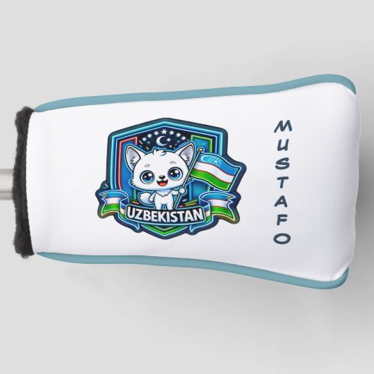 Usbekistan Golf Headcover (Vorderseite)