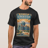 Usbekistan Kamel Illustration Reise Kunst Vintage