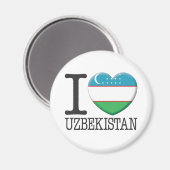 Usbekistan Magnet (Vorderseite/Rückseite)