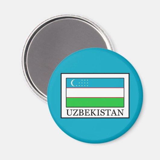 Usbekistan Magnet (Vorderseite/Rückseite)