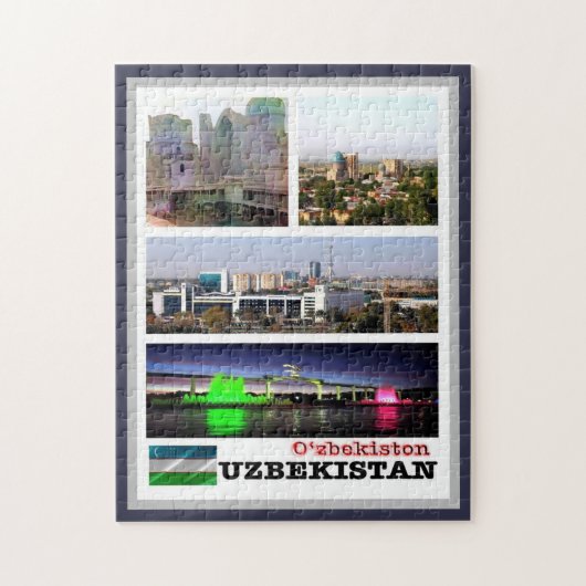 Usbekistan - Mosaik - Puzzle (Vertikal)