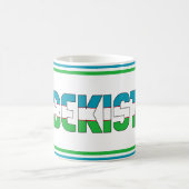Usbekistan National Flag Patriotic Kaffeetasse (Mittel)