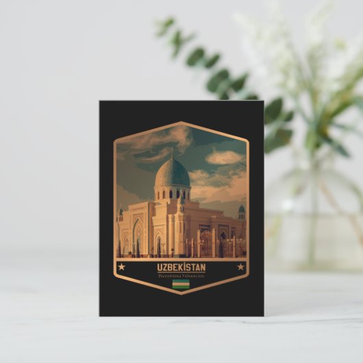 Usbekistan Postkarte (Stehend Vorderseite)