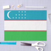 Usbekistan - Postkarte Seidenpapier (Handwerk)